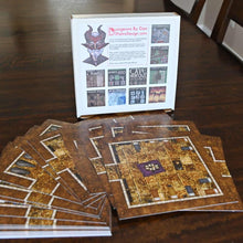 Load image into Gallery viewer, Ziggurats, Pyramids, And Temples Dungeon Tiles - Dungeons By Dan, Modular terrain and dungeon tiles for tabletop games using battle maps.