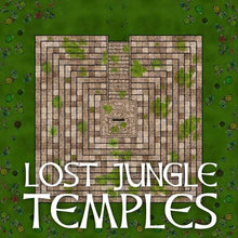 Load image into Gallery viewer, Ziggurats, Temples, And Pyramids - Dungeons By Dan, Modular terrain and dungeon tiles for tabletop games using battle maps.