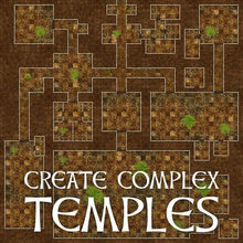 Load image into Gallery viewer, Ziggurats, Temples, And Pyramids - Dungeons By Dan, Modular terrain and dungeon tiles for tabletop games using battle maps.