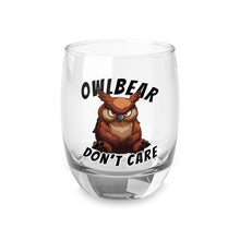 Load image into Gallery viewer, Owlbear Don&#39;t Care Dungeon Master Whiskey Glass
