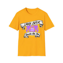 Load image into Gallery viewer, Lady Luck Smile On Me - Unisex Softstyle T-Shirt
