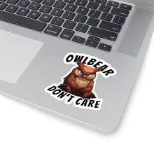 Load image into Gallery viewer, Owlbear Don&#39;t Care Kiss-Cut Stickers - DnD Merch - Dungeons &amp; Dragons Accessories
