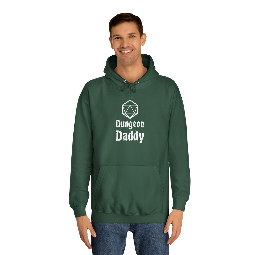 Dungeon Daddy D20 Dice Hoodie - Ultimate DnD Merch for the Game Master