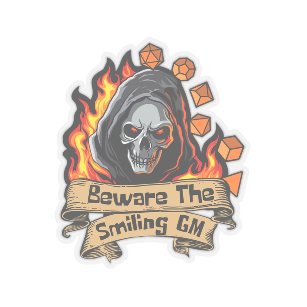 Beware The Smiling GM - Kiss-Cut Stickers