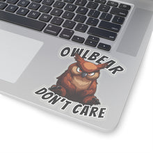 Cargar imagen en el visor de la galería, Owlbear Don&#39;t Care Kiss-Cut Stickers - DnD Merch - Dungeons &amp; Dragons Accessories
