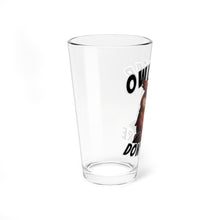 Load image into Gallery viewer, Owlbear Don&#39;t Care 16oz Pint Glass - Dungeon Master Gift - DnD Beer Glass
