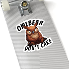Load image into Gallery viewer, Owlbear Don&#39;t Care Kiss-Cut Stickers - DnD Merch - Dungeons &amp; Dragons Accessories
