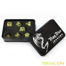 Load image into Gallery viewer, Dice Set7Pcs/Set Magical Stone Polyhedral Dice For DnD
