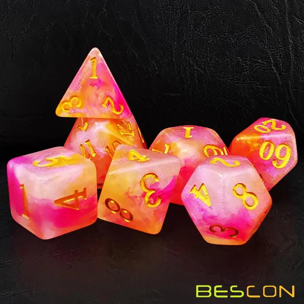 Dice Set7Pcs/Set Magical Stone Polyhedral Dice For DnD