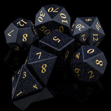 Cargar imagen en el visor de la galería, Dice Set, 7Pcs/Set Sharp Edge Polyhedral Crystal &amp; Gemstone DnD Dice
