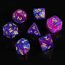 Cargar imagen en el visor de la galería, Dice Set, 7Pcs/Set Sparkle Polyhedral Dice for DnD
