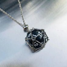 Load image into Gallery viewer, Jewelry, Pendant Crystal Net Metal Necklace Necklace Dice Pendant
