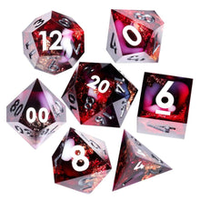 Load image into Gallery viewer, Dice Set, 7Pcs/Set Colored Sharp Edge Resin Polyhedral
