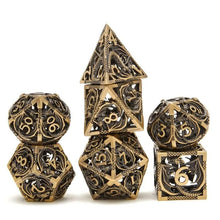 Cargar imagen en el visor de la galería, Dice Set, 7Pcs/Set Metal Dragon Polyhedral Dice For DnD
