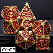 Cargar imagen en el visor de la galería, Dice Set, 7Pcs/Set Dragon Scale Polyhedral
