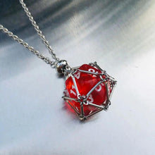 Load image into Gallery viewer, Jewelry, Pendant Crystal Net Metal Necklace Necklace Dice Pendant
