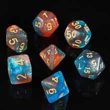 Load image into Gallery viewer, Dice Set, 7Pcs/Set Sparkle Polyhedral Dice for DnD
