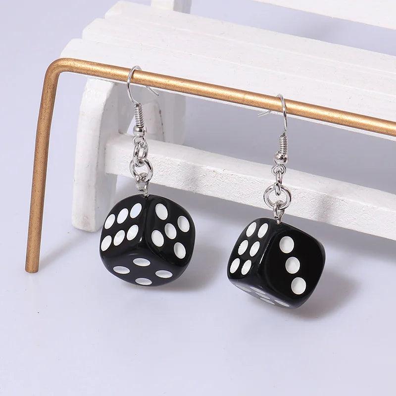 Jewelry, Acrylic Dice Earrings