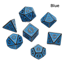 Cargar imagen en el visor de la galería, Dice Set, 7Pcs/Set Sharp Resin Polyhedral Dice - Three-layer Sandwich Dice
