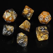 Load image into Gallery viewer, Dice Set, 7Pcs/Set Sparkle Polyhedral Dice for DnD
