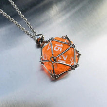 Load image into Gallery viewer, Jewelry, Pendant Crystal Net Metal Necklace Necklace Dice Pendant
