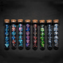 Load image into Gallery viewer, Dice Set, 7Pcs/set Polyhedral Dice In Fantasy Potion Flask
