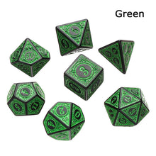 Cargar imagen en el visor de la galería, Dice Set, 7Pcs/Set Sharp Resin Polyhedral Dice - Three-layer Sandwich Dice
