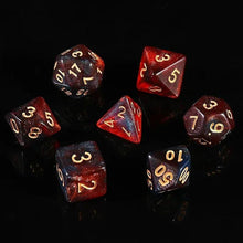 Load image into Gallery viewer, Dice Set, 7Pcs/Set Sparkle Polyhedral Dice for DnD
