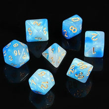 Load image into Gallery viewer, Dice Set, 7Pcs/Set Sparkle Polyhedral Dice for DnD
