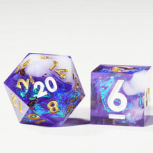 Cargar imagen en el visor de la galería, Dice Set, 7Pcs/Set Colored Sharp Edge Resin Polyhedral
