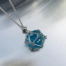 Load image into Gallery viewer, Jewelry, Pendant Crystal Net Metal Necklace Necklace Dice Pendant
