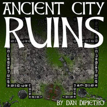 Load image into Gallery viewer, Ancient City Ruins - Dungeons By Dan, Modular terrain and dungeon tiles for tabletop games using battle maps.
