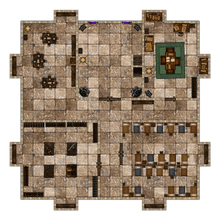 Load image into Gallery viewer, Castle Manor - Dungeons By Dan, Modular terrain and dungeon tiles for tabletop games using battle maps.
