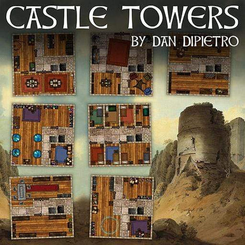 Castle Towers - Dungeons By Dan, Modular terrain and dungeon tiles for tabletop games using battle maps.