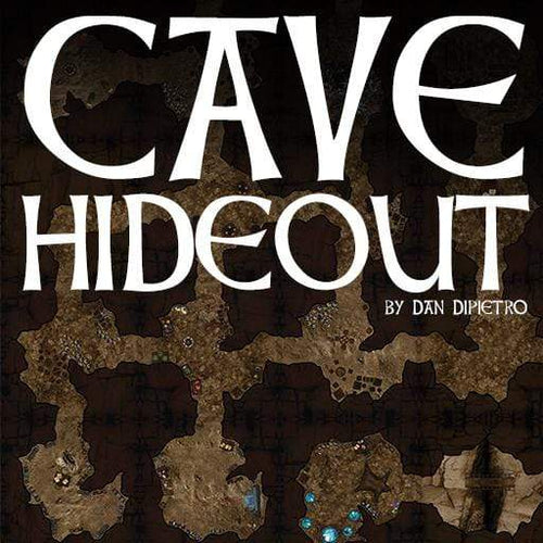 Cave Hideout - Dungeons By Dan, Modular terrain and dungeon tiles for tabletop games using battle maps.