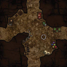 Cargar imagen en el visor de la galería, Cave Hideout - Dungeons By Dan, Modular terrain and dungeon tiles for tabletop games using battle maps.
