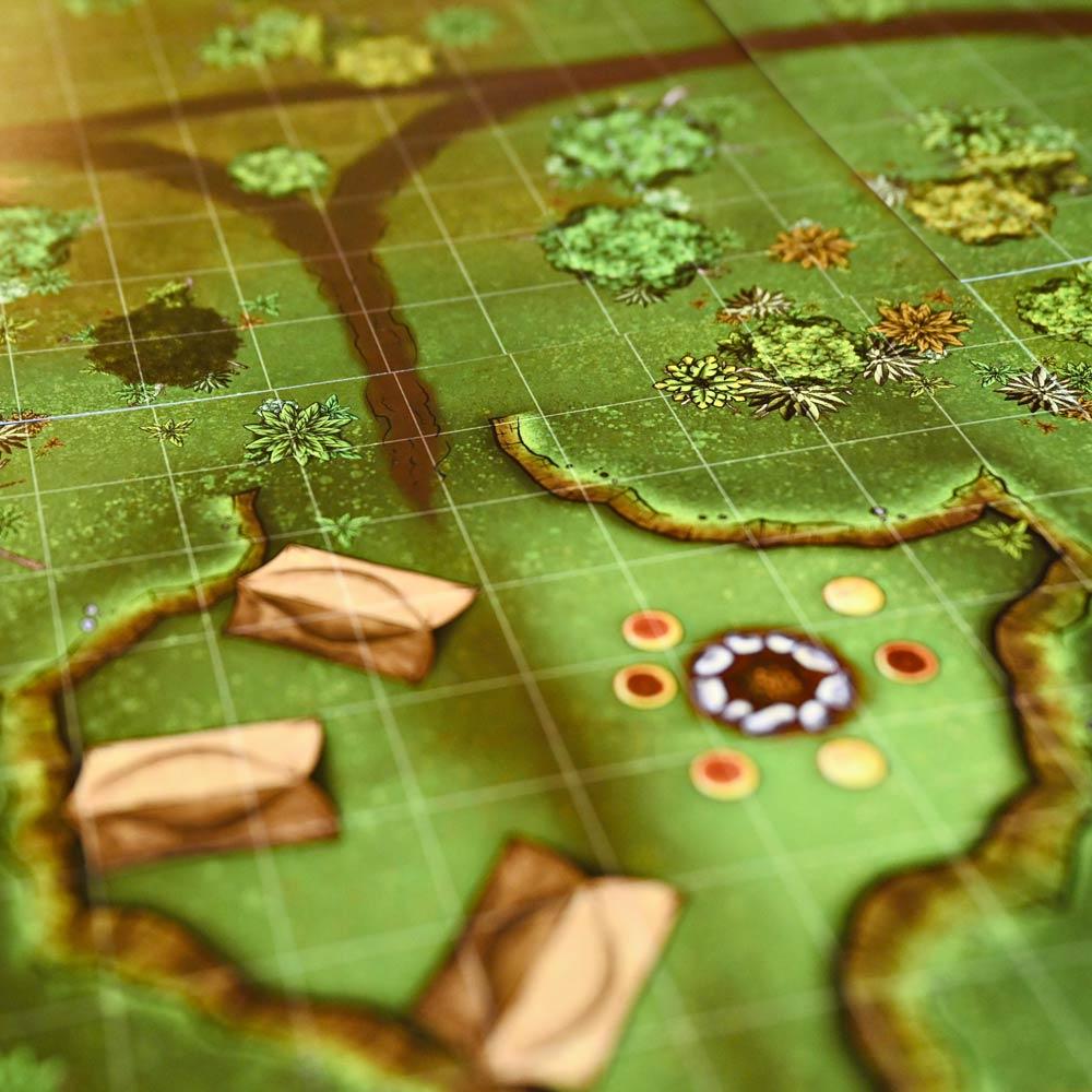 Dungeons By Dan Printed Map Forbidden Forest Modular Terrain Tiles
