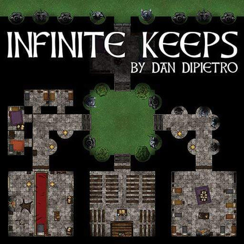 Infinite Keep - Dungeons By Dan, Modular terrain and dungeon tiles for tabletop games using battle maps.