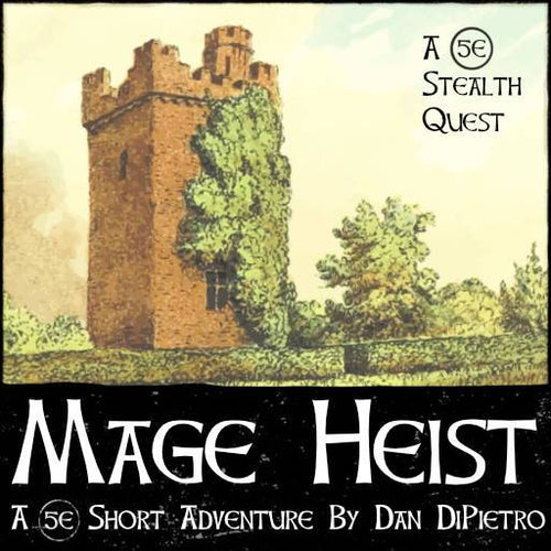 Mage Heist Adventure - Dungeons By Dan, Modular terrain and dungeon tiles for tabletop games using battle maps.
