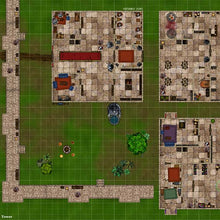 Load image into Gallery viewer, Mage Heist Adventure - Dungeons By Dan, Modular terrain and dungeon tiles for tabletop games using battle maps.
