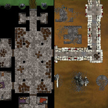Load image into Gallery viewer, Massive Maps 2 - Dungeons By Dan, Modular terrain and dungeon tiles for tabletop games using battle maps.
