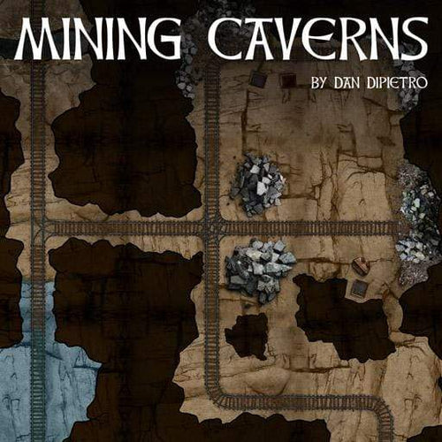 Mining Caverns - Dungeons By Dan, Modular terrain and dungeon tiles for tabletop games using battle maps.