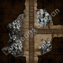 Load image into Gallery viewer, Mining Caverns - Dungeons By Dan, Modular terrain and dungeon tiles for tabletop games using battle maps.
