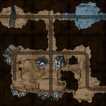 Load image into Gallery viewer, Mining Caverns - Dungeons By Dan, Modular terrain and dungeon tiles for tabletop games using battle maps.
