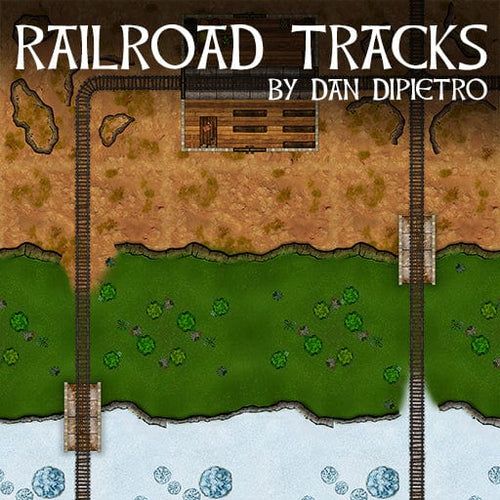 Dungeons By Dan Digital Map Railroad Tracks