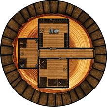 Load image into Gallery viewer, Tree Fort Village - Dungeons By Dan, Modular terrain and dungeon tiles for tabletop games using battle maps.
